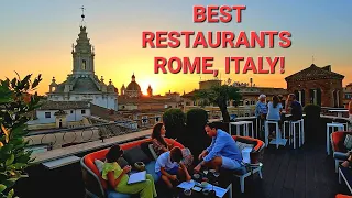 Where to Eat in Rome! Best Restaurants Food Tour in Rome, Italy!