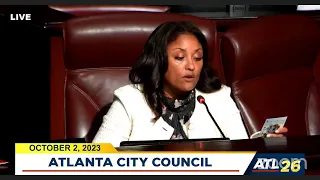 #Atlanta City Council Meeting: October 2, 2023 #atlpol