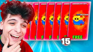 DESCHID *x15 MEGABOX-URI* GRATIS pe BRAWL STARS 💶 *7 iteme ramase*