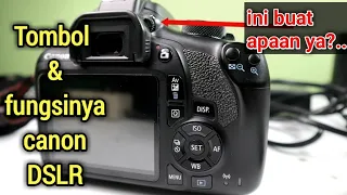 Kenali Tombol & Fungsinya Di Kamera Canon DSLR Bagi Pemula