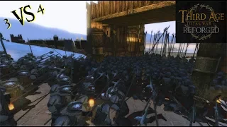 Third Age: Total War (Reforged) - 20K URUK-HAI STORM A SNOWY EDORAS (Battle Replay)