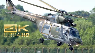 (4K) PZL Swidnik W-3A Sokol Czech Air Force flying Display RAF Fairford RIAT 2022 AirShow