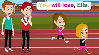 Ella joins the running races - Comedy Animated Story - Ella English