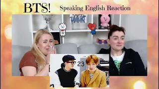 BTS Speaking English Compilation Reaction