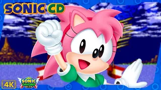 Sonic CD (Origins Plus) ⁴ᴷ Full Playthrough (All Time Stones, Amy gameplay)