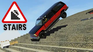 BeamNG Drive - Cars vs Stairs #10