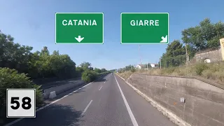 I - Autostrada A18 - Tratto Giardini Naxos-Catania Centro/San Gregorio