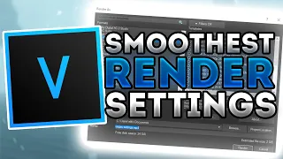 Best Vegas Pro Render Settings for Motion Blur (smoothest gameplay)