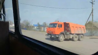 город Сарапул. поездка на городском автобусе от улицы Гагарина до Южного посёлка