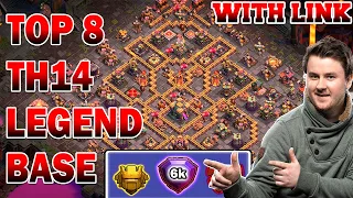 Top 8 TH14 Legend Bases + Link | Global Top Player Legend  Base | Anti 2 Star Trophy Pushing Bases