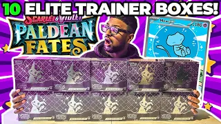 10 Pokemon Paldean Fates Elite Trainer Box OPENING!