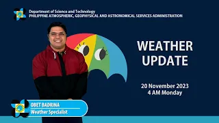 Public Weather Forecast issued at 4AM | 20 November 2023