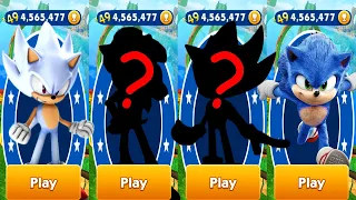 Sonic Dash - Movie Sonic vs Hyper Sonic vs 2 Secret Characters - All Characters Unlocked