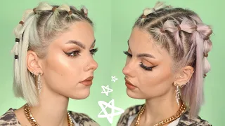 BUBBLE BRAID TUTORIAL on Short Hair