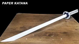 How to Make a Paper Katana Sword (Japanese Samurai Sword) DIY Origami