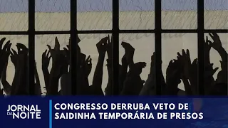 Congresso rejeita veto de Lula e amplia proibição das "saidinhas" de presos | Jornal da Noite