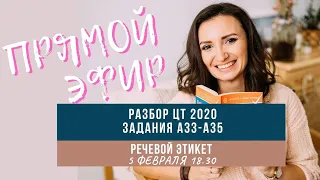 Речевой этикет. Задания А 33 - А 35. Подготовка к ЦТ 2021