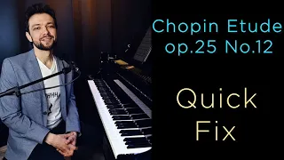 Quick Technique Fix Chopin Etude "Ocean" op.25 No.12