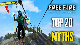 Top 20 Mythbusters in FREEFIRE Battleground | FREEFIRE Myths #233