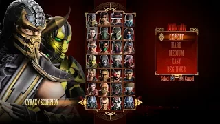 Mortal Kombat 9 - Expert Tag Ladder (Cyrax & Scorpion/3 Rounds/No Losses)