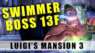 Luigi's Mansion 3 Swimmer Ghost boss - How to beat the Floor 13 water polo swimming pool boss