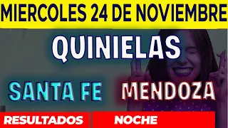 Resultados Quinielas Nocturna de Santa Fe y Mendoza, Miércoles 24 de Noviembre