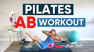 Pilates Mini Ball Ab workout (Total Core BURN!)