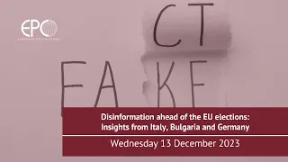 Disinformation ahead of the EU elections: Insights from Italy, Bulgaria and Germany