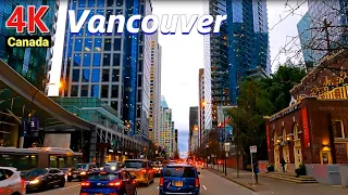 🇨🇦【4K UHD】Driving Downtown - Vancouver 4K - Canada