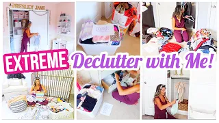 EXTREME DECLUTTER WITH ME!! MASSIVE CLOSET CLEAN OUT + ORGANIZATION!! @BriannaK  Homemaking