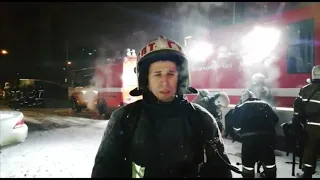Ночью в Екатеринбурге горел "Мегамарт" на ЖБИ