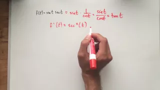 Evaluating Derivative of a Trig Function By Simplifying