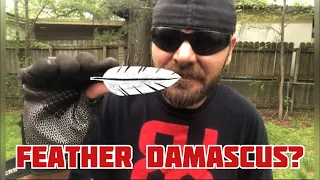 Can we hand forge feather Damascus?