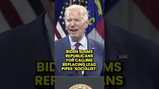 Biden Calls Out Senator for 'Socialist' Remarks on Lead Pipe Replacement