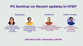 PG Seminar on Recent updates in NTEP