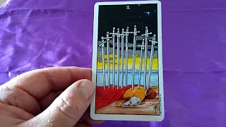 Ten of Swords Tarot card meaning