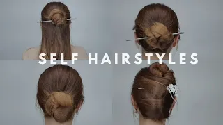 Hair stick:) 반묶음 + 올림머리 + 황정음 비녀머리 Easy UPDO [제이헤어 유진쌤]