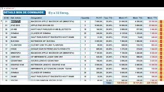 Projet d'application de bureau Access "Gestion Commerciale" -PART 09 - Lister les détails B.C.