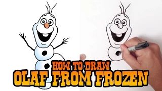 How to Draw Olaf Easy | Frozen