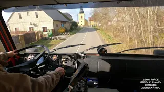 TATRA 815 V10 Gearbox without synchro, Driving, Camera test