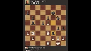 Gata Kamsky vs Garry Kasparov • New York-USA, 1989