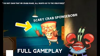 THIS GAME IS SO SCARY!!. Krusty Krab Nightmare. Full Gameplay