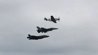 2018 Rhode Island Airshow - F-35A, F-16 Demo & USAF Heritage Flight