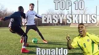 10 EASY SKILL MOVES TO BEAT DEFENDERS REAL RONALDO STYLE