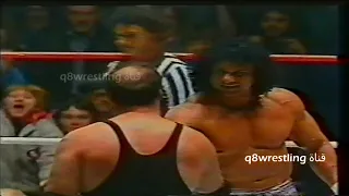 ANDR THE GIANT AND JIMMY SNUKA VS SGT SLAUGHTER AND DAVID SHCULTZ غسان خليل صباغ