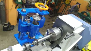 Attachment for milling gears on a lathe