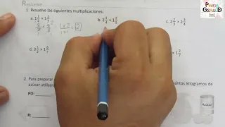 3.5 MULTIPLICACION CON NUMEROS MIXTOS