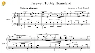 Farewell To My Homeland (Pożegnanie Ojczyzny) by Michał Kleofas Ogiński (Piano Solo/Sheets)