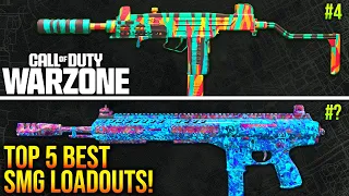 WARZONE: Top 5 BEST SMG LOADOUTS After META Update! (WARZONE Best Setups)