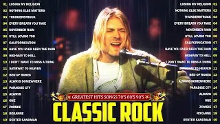 Nirvana, Bon Jovi, Queen, Aerosmith, The Police, U2, The Doors 🔥 Best Classic Rock Songs 70s 80s 90s